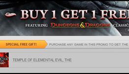 Buy one get one free on classic D&D video games at GOG.com: Baldur’s Gate, Neverwinter Nights