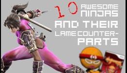 10 Awesome Video Game Ninjas… And Their Lame Counterparts [GlitchyTasty.com]