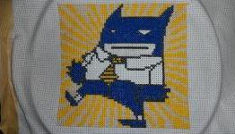 Office Bat cross stitch