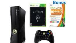 Xbox 360 with choice of game and 12-month Xbox LIVE membership bundled for $249