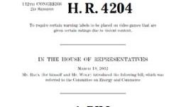 Congressmen Joe Baca and Frank Wolf Propose Bill to Label All Games With Warning Labels