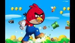 Mario, Space Invaders in Angry Birds Space