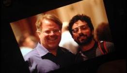 Google Glasses spotted in action