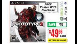 Free games with PS Vita and PS3 plus $10 off Prototype 2 this week at Fry’s