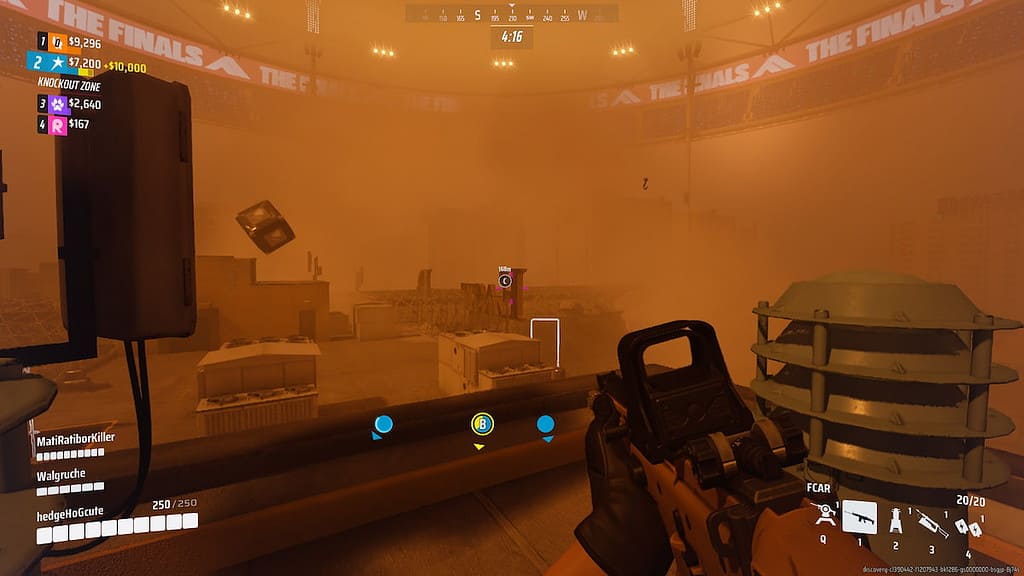 Screenshot during a match in The Finals
