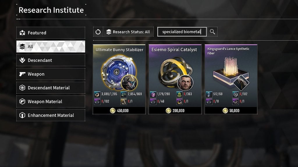 Best Ways to Farm Specialized Biometal in The First Descendant