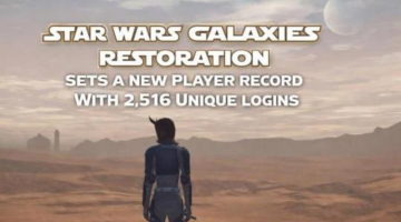 Star Wars Galaxies Restoration Sets a New Player Record With 2,516 Unique Logins