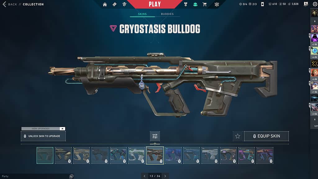Valorant Cryostasis Bulldog