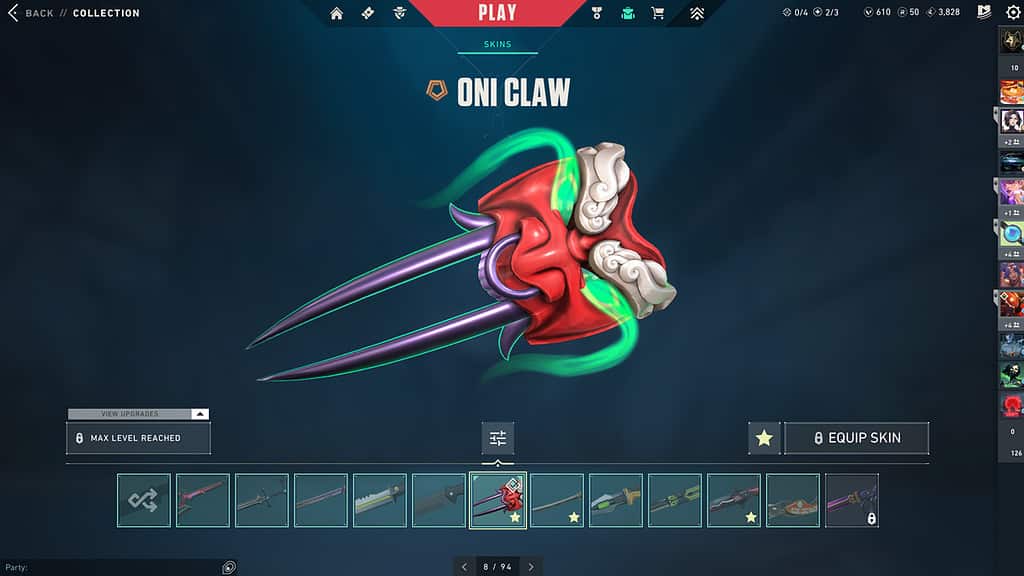 Valorant Oni Claw