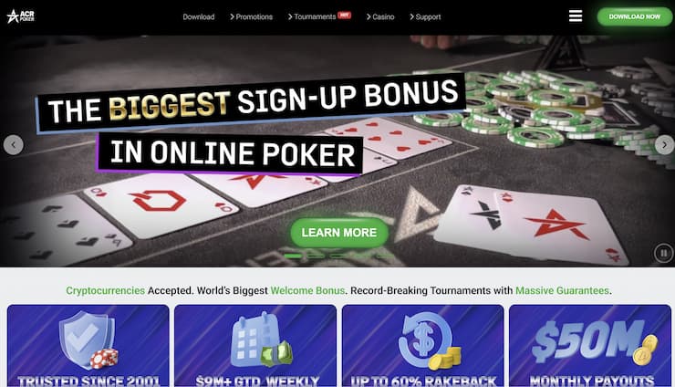 A snapshot of ACR Poker and its remarkable standout features.