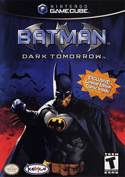 Image showing the front cover of the PlayStation 2 Batman Dark Tomorrow Game.
