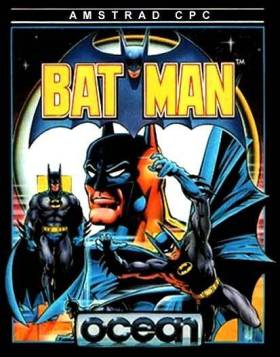 Screenshot showing the art of Batman for the Amstrad CPC Game