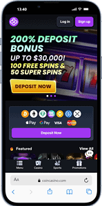 CoinCasino bonus bij amerikaanse goksite