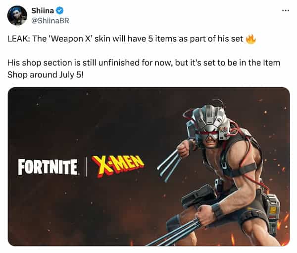 Leaks reveal the release date for Fortnite X Marvel colab