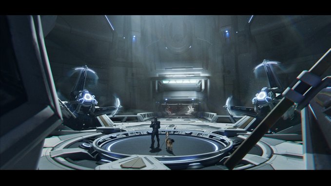 The First Descendant 1.2.0 Update Keelan and a dog in a huge room