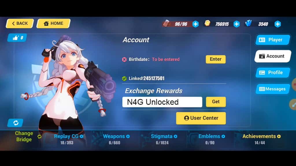 Honkai Impact 3 codes redemption process