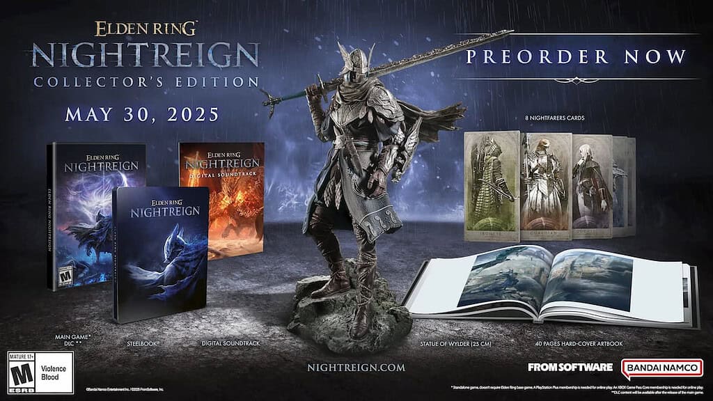 Elden Ring Nightreign the contents of the Collector's Edition