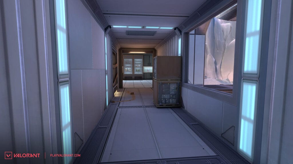 Valorant Icebox Middle tunnel inside