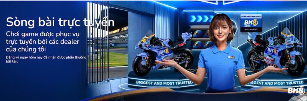 Live casino tại nhà cái BK8