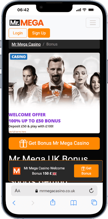 Mr Mega casino lobby