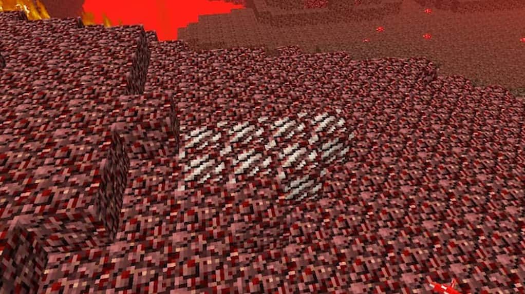 Nether Quarts in Minecraft.