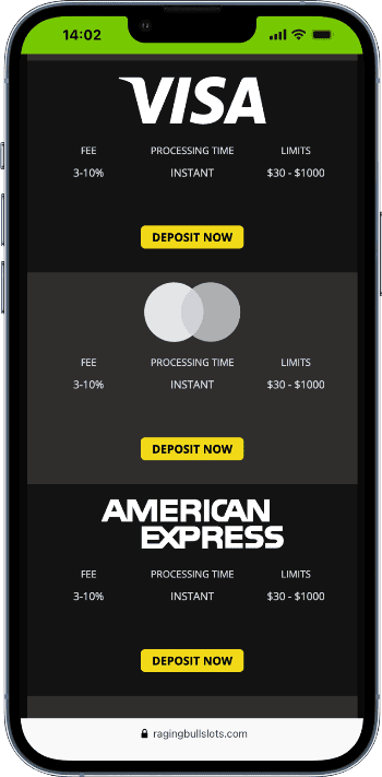 Raging Bull credit card options