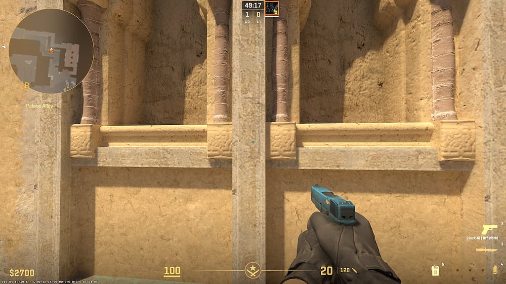 Image of T spawn on Mirage map in CS2