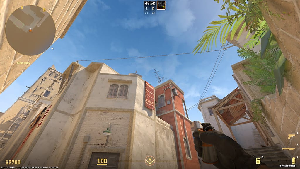 Image of T spawn on Mirage map in CS2