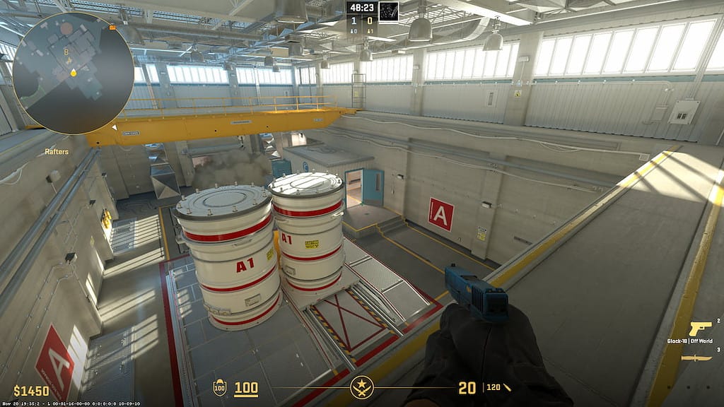 Image from Haven on site A on the map Nuke in CS2
