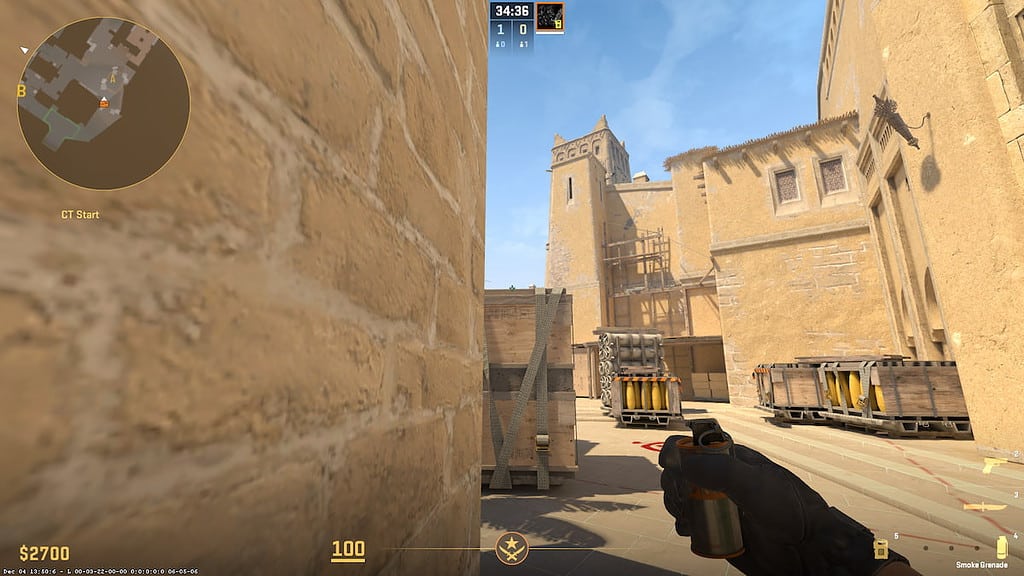 Image of A site on map Mirage in CS2