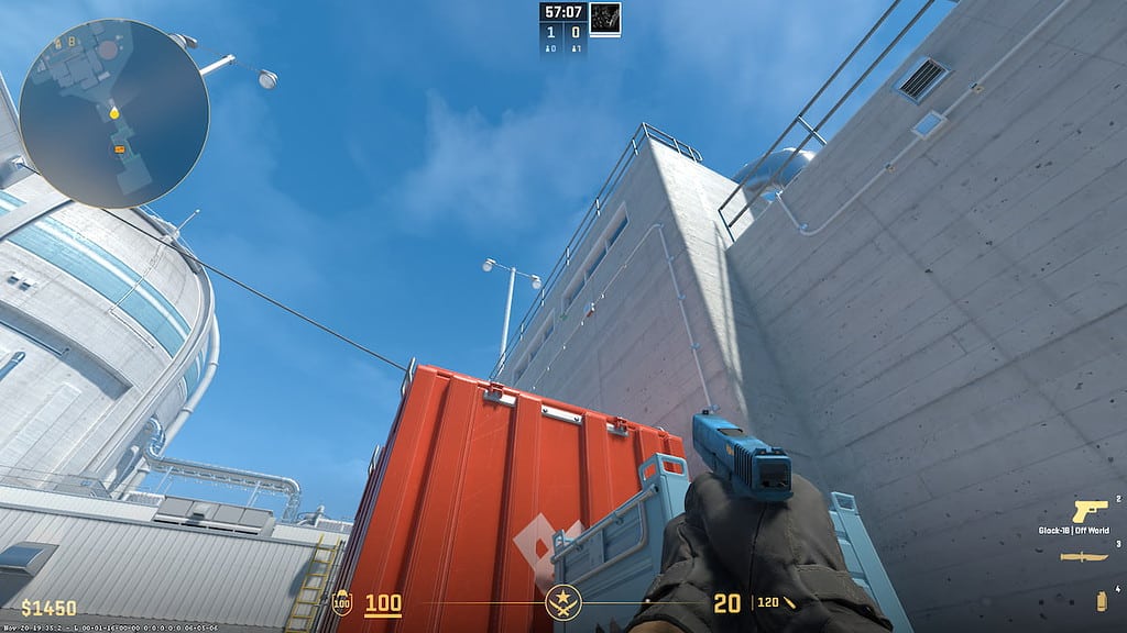 Image of a T spawn on the map Nuke in CS2
