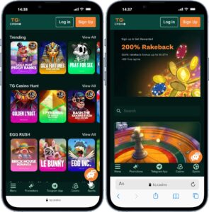 Страницы казино TG.Casino