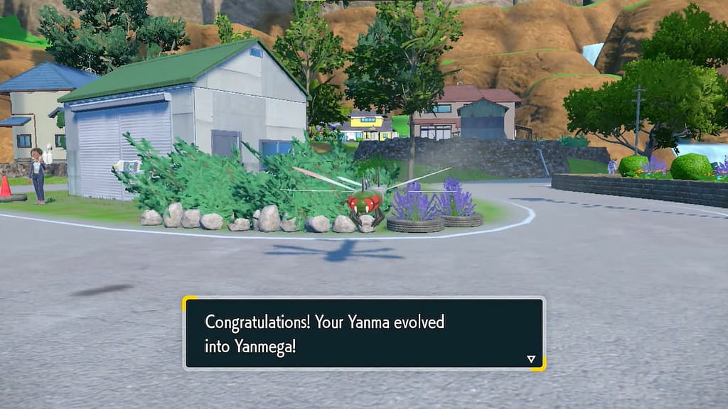 Image showing a recently evolved Yanmega from a Yanma