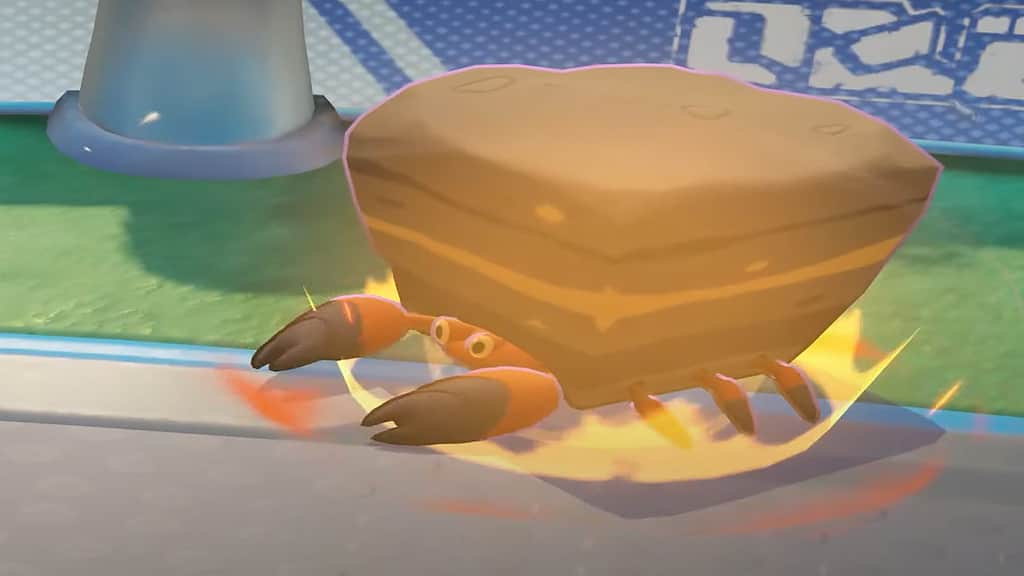 Image of the Crustle Pokemon in the arena