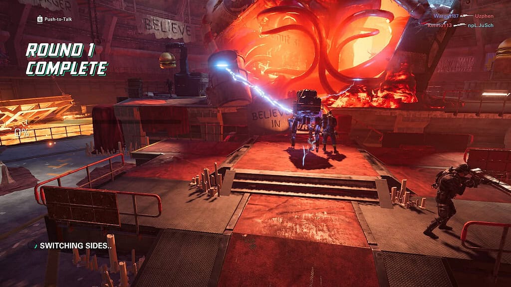 Screenshot at the end of stage1 in a match in XDefiant