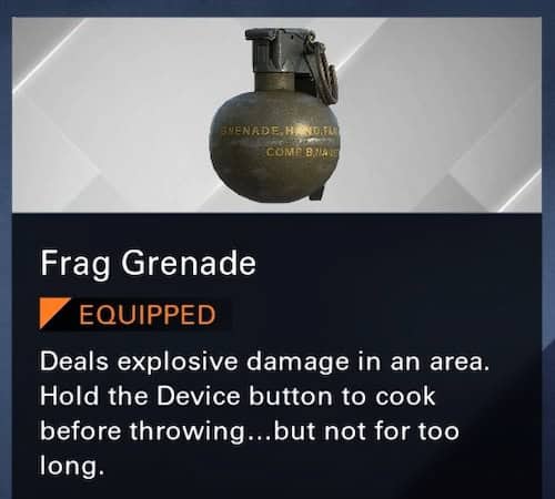 Screenshot of a Frag Grenade in XDefiant