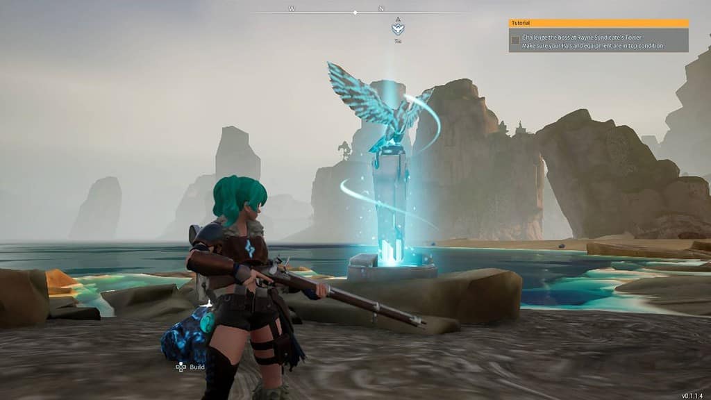 Player unlocks a fast travel point in Palworld
