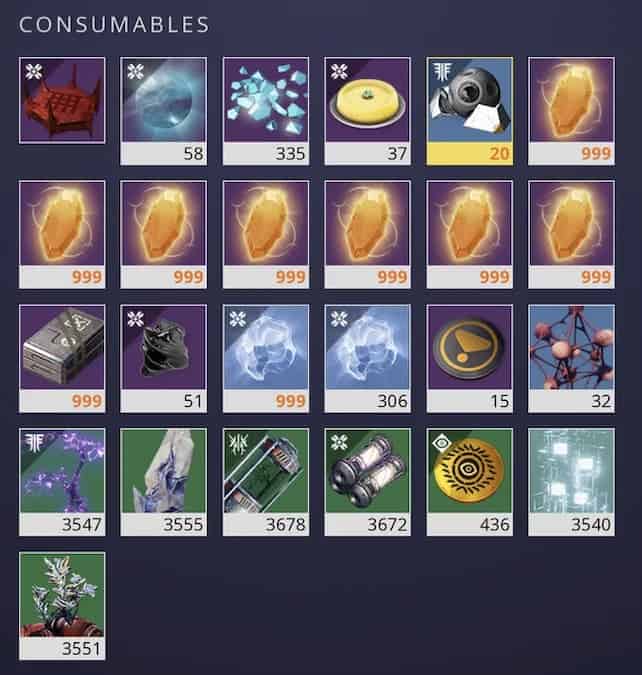 The Inventory in Destiny 2
