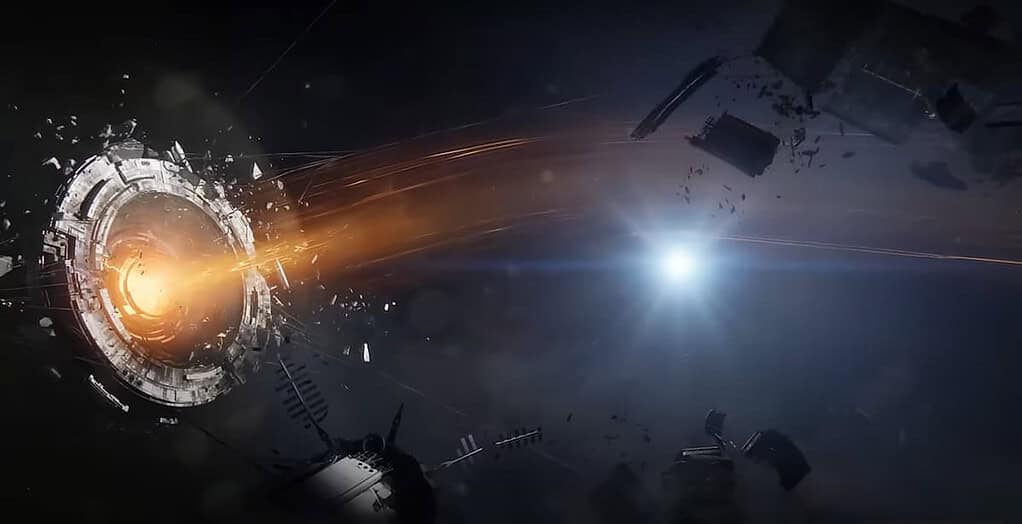 An image from the trailer for Vesper Station in Destiny 2