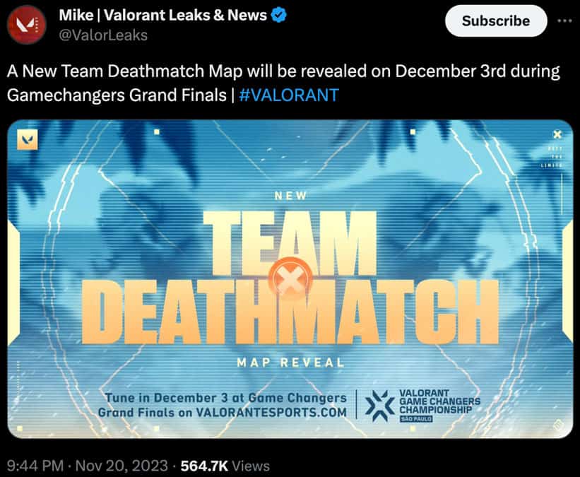 Valorant New Team Deathmatch Map