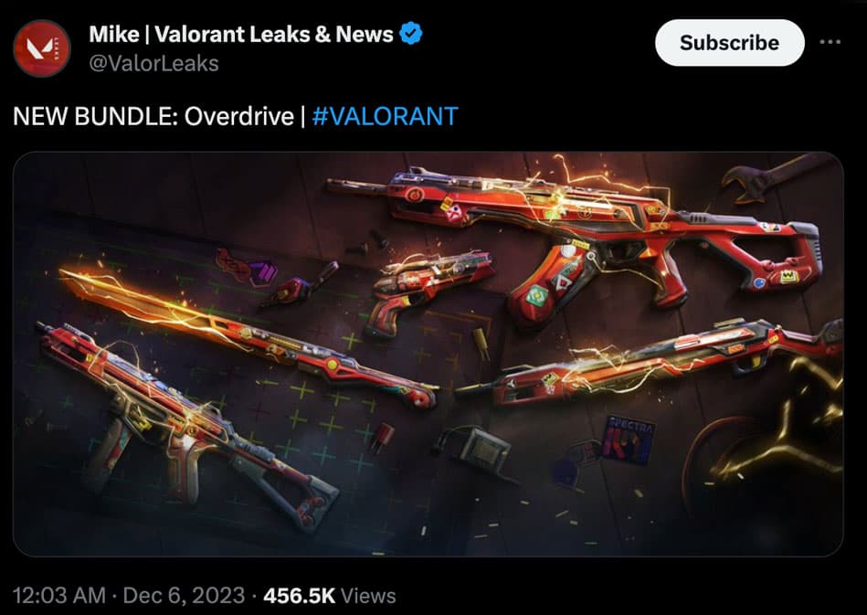 Valorant Overdrive Bundle Leaked