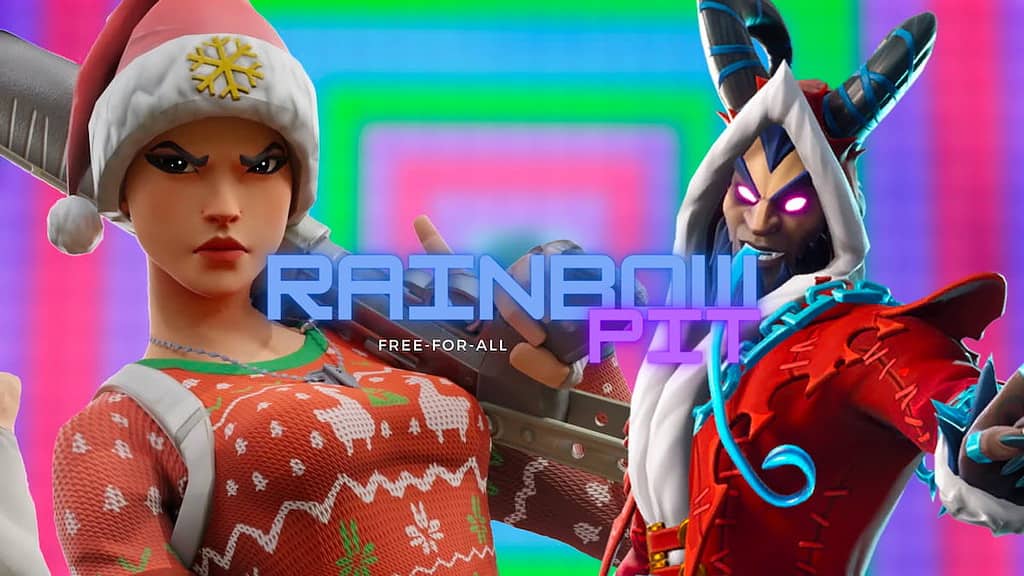 fortnite creative map of rainbow pit free for all