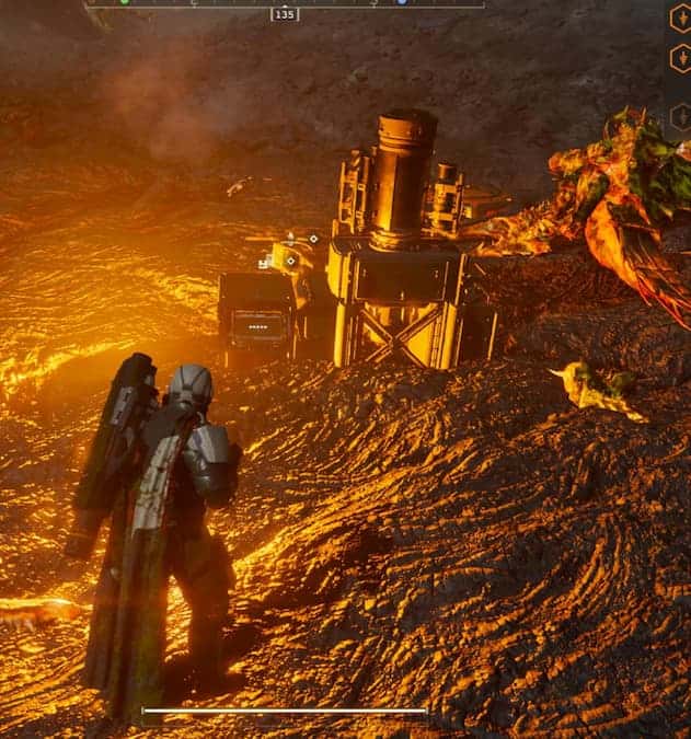 A desperate Helldivers 2 player experiencing a game-breaking issue with the Breaker Drill.