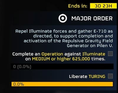 The Major Order in Helldivers 2.