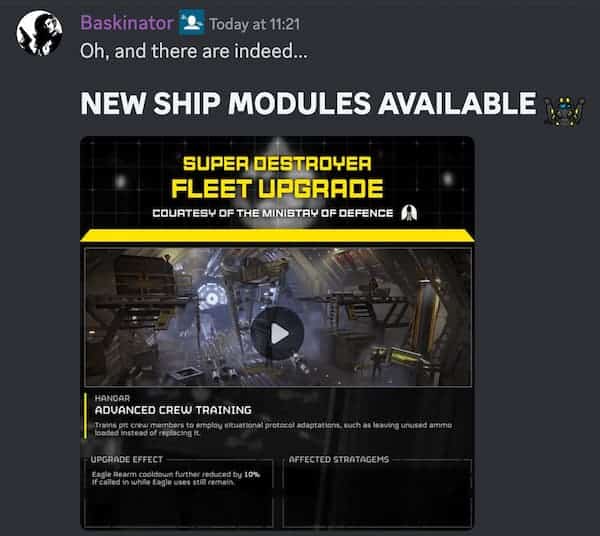 New Ship Modules dropped in Helldivers 2