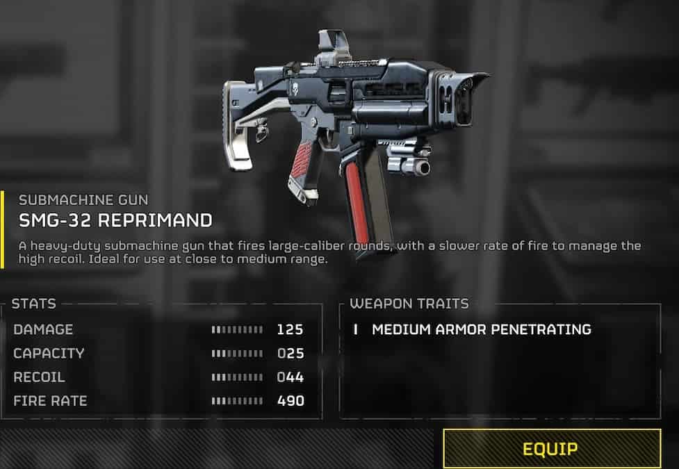 Leaked first look at SMG-32 Reprimand in Helldivers 2