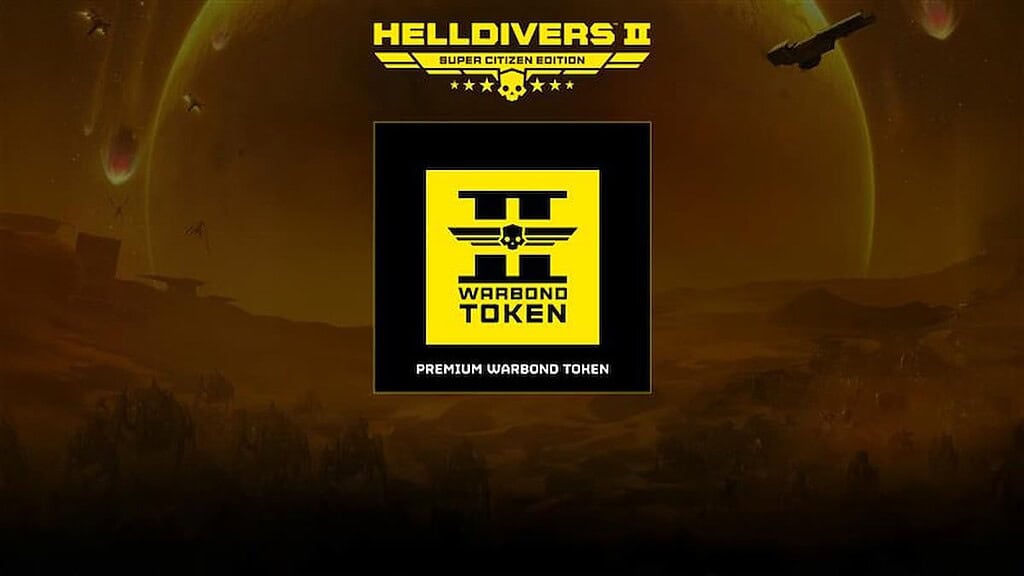 The first look at the Warbond Token in Helldivers 2.