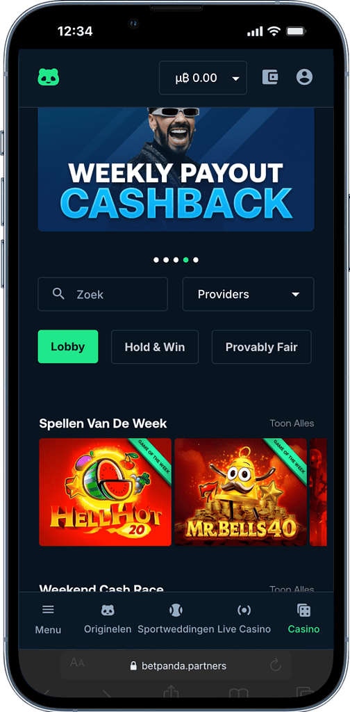 Casino zonder ID Betpanda