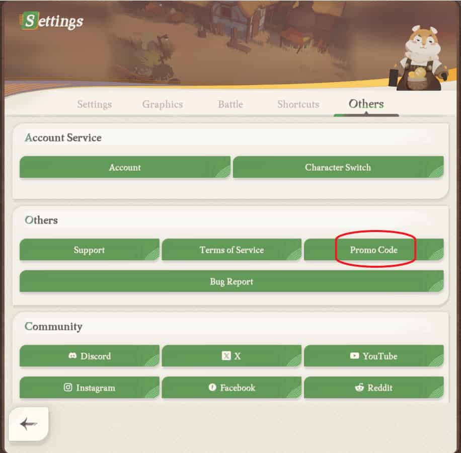 AFK Journey screenshot of the Others screen