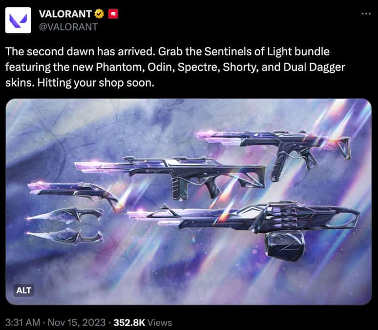 Valorant Sentinels of Light 2.0 Bundle